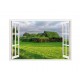 Sticker decorativ, Fereastra 3D, Casa, 85 cm, 626STK
