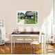 Sticker decorativ, Fereastra 3D, Casa, 85 cm, 637STK