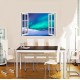 Sticker decorativ, Fereastra 3D, Cer, 85 cm, 539STK