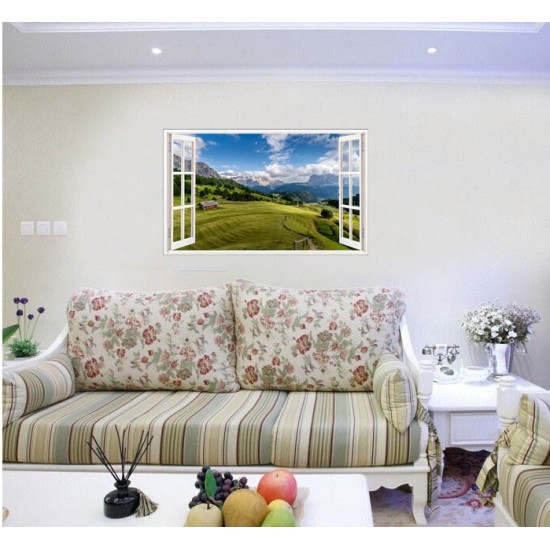 Sticker decorativ, Fereastra 3D, Cer, 85 cm, 683STK