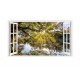 Sticker decorativ, Fereastra 3D, Lac, 85 cm, 524STK