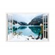 Sticker decorativ, Fereastra 3D, Lac, 85 cm, 560STK