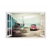 Sticker decorativ, Fereastra 3D, Masina, 85 cm, 519STK