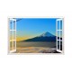 Sticker decorativ, Fereastra 3D, Munte, 85 cm, 537STK