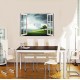 Sticker decorativ, Fereastra 3D, Nor, 85 cm, 532STK