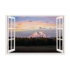 Sticker decorativ, Fereastra 3D, Padure, 85 cm, 542STK-3