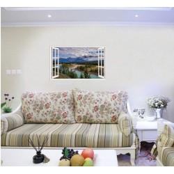 Sticker decorativ, Fereastra 3D, Parcul National Jasper, 85 cm, 688STK