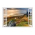 Sticker decorativ, Fereastra 3D, Peisaj de munte, 85 cm, 577STK