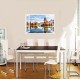 Sticker decorativ, Fereastra 3D, Peisaj de munte, 85 cm, 580STK