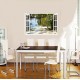 Sticker decorativ, Fereastra 3D, Plaja, Caraibe , 85 cm, 588STK