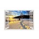 Sticker decorativ, Fereastra 3D, Zapada, 85 cm, 613STK