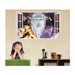 Sticker decorativ, Ferestra 3D, Uchiha-Uzumaki, 85 cm, 1017STK Sticker decorativ, Ferestra 3D, Uchiha-Uzumaki, 85 cm, 1017STK