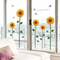 Sticker decorativ, Floarea soarelui, 150 cm, 785STK