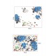 Sticker decorativ, Flori albastre, 130 cm, 802STK