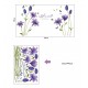 Sticker decorativ, Flori albastre, 160 cm, 744STK