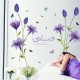 Sticker decorativ, Flori albastre, 160 cm, 744STK