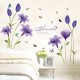 Sticker decorativ, Flori albastre, 160 cm, 744STK