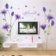Sticker decorativ, Flori albastre, 160 cm, 744STK