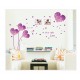 Sticker decorativ, Flori mov, 125 cm, 703STK