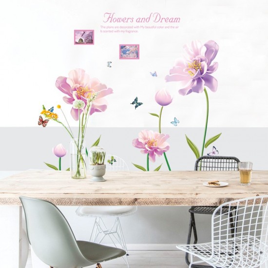 Sticker decorativ, Flori mov, 127 cm, 790STK Sticker decorativ, Flori mov, 127 cm, 790STK