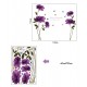 Sticker decorativ, Flori mov, 140 cm, 797STK