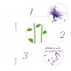 Sticker decorativ, Flori mov, 170 cm, 739STK Sticker decorativ, Flori mov, 170 cm, 739STK