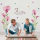 Sticker decorativ, Flori roz, 155 cm, 746STK Sticker decorativ, Flori roz, 155 cm, 746STK