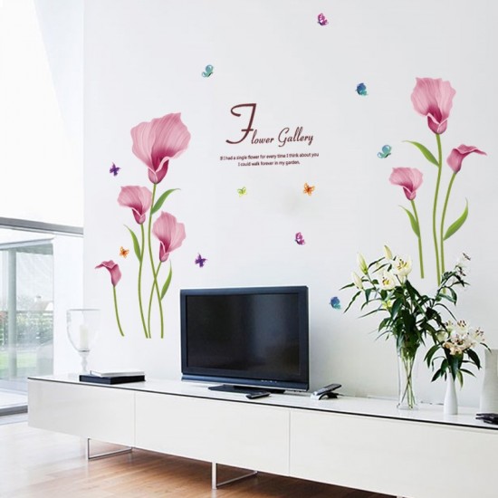 Sticker decorativ, Flori roz, 155 cm, 746STK Sticker decorativ, Flori roz, 155 cm, 746STK