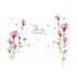 Sticker decorativ, Flori roz, 155 cm, 746STK