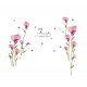 Sticker decorativ, Flori roz, 155 cm, 746STK Sticker decorativ, Flori roz, 155 cm, 746STK