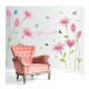 Sticker decorativ, Flori roz, 160 cm, 743STK