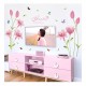Sticker decorativ, Flori roz, 160 cm, 743STK