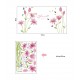 Sticker decorativ, Flori roz, 160 cm, 743STK