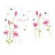 Sticker decorativ, Flori roz, 160 cm, 743STK