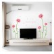 Sticker decorativ, Flori roz, 187 cm, 732STK
