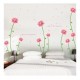 Sticker decorativ, Flori roz, 187 cm, 732STK