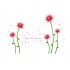 Sticker decorativ, Flori roz, 187 cm, 732STK