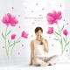 Sticker decorativ, Flori roz, 205 cm, 796STK