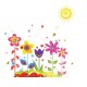 Sticker decorativ, Flower, 90 cm, 711STK