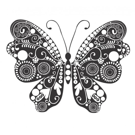 Sticker decorativ, Fluture, 55 cm, 1142STK