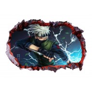 Sticker decorativ, Gaura in perete 3D, Anime, 85 cm, 1002STK-1