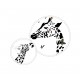 Sticker decorativ, Girafe, 130 cm, 747STK