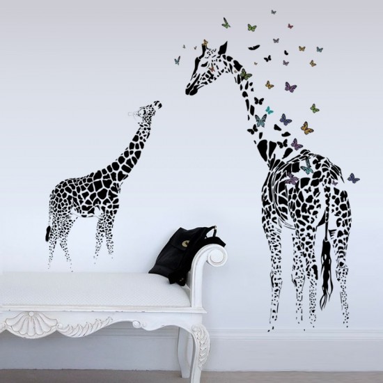 Sticker decorativ, Girafe, 130 cm, 747STK