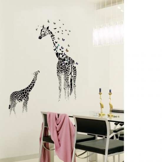 Sticker decorativ, Girafe, 130 cm, 747STK