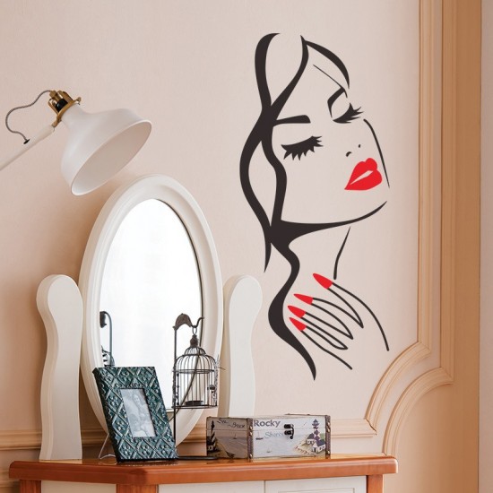 Sticker decorativ, Girl, 57 cm, 820STK