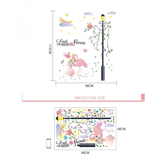 Sticker decorativ, Little Princess, 115 cm, 792STK Sticker decorativ, Little Princess, 115 cm, 792STK