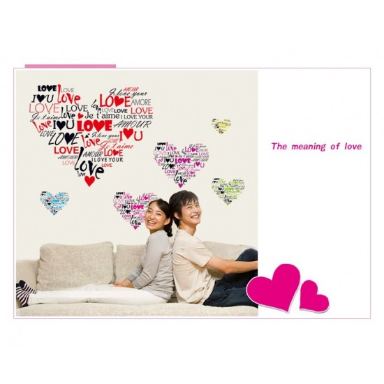 Sticker decorativ, Love, 120 cm, 704STK
