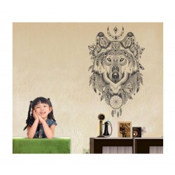 Sticker decorativ, Lup, 85 cm, 1077STK