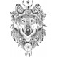 Sticker decorativ, Lup, 85 cm, 1077STK