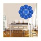 Sticker decorativ Mandala, Albastru, 50 cm , 1066STK
